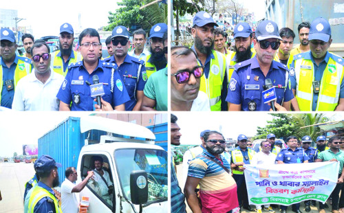 মিরসরাইয়ে তীব্র দাবদাহে তৃষ্ণার্ত মানুষের মধ্যে সুপেয় পানি, স্যালাইন বিতরণ 