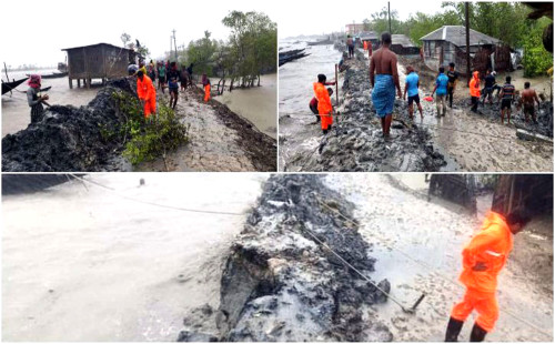 যেভাবে নিজেদের গ্রাম রক্ষা করেছে উপকূলের মানুষ 