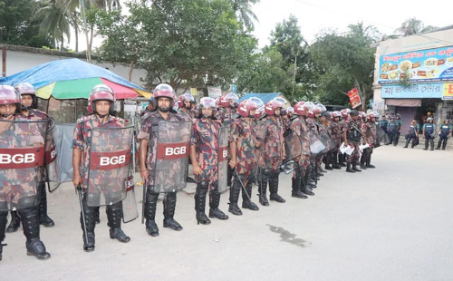ঢাকা, চট্টগ্রাম, রংপুর, রাজশাহী ও বগুড়ায় বিজিবি মোতায়েন 