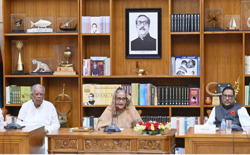 বিএনপি-জামায়াত বাংলাদেশের উন্নয়নকে ধ্বংস করতে আমাদের ওপর থাবা দিয়েছে : প্রধানমন্ত্রী 