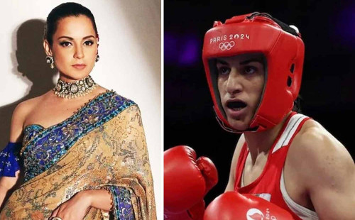 অলিম্পিকে নারীদের খেলায় পুরুষ বক্সার! তুলোধুনো করলেন কঙ্গনা 