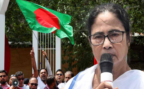 বাংলাদেশ নিয়ে কেন্দ্র যা বলবে, রাজ্য তা-ই করবে, বললেন মমতা 