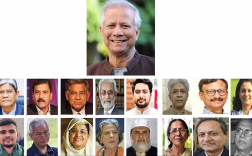 ড. ইউনূসের নেতৃত্বে ১৭ সদস্যের অন্তর্বর্তীকালীন সরকার 