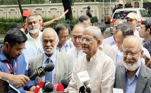 নির্বাচন নিয়ে আলোচনা হয়নি : মির্জা ফখরুল 