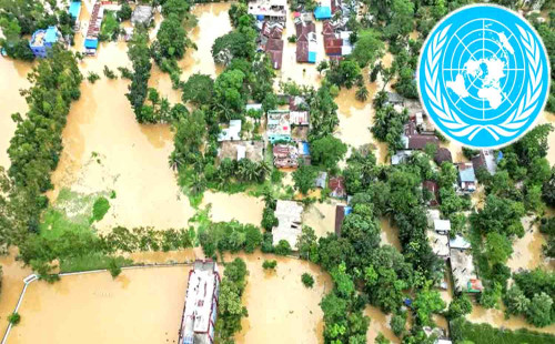 বন্যাদুর্গতদের জন্য ৪০ লাখ ডলার সহায়তার ঘোষণা জাতিসংঘের 