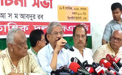 একটি মহল অন্তর্বর্তী সরকারকে অনির্দিষ্টকাল ক্ষমতায় রাখতে চায় : মির্জা ফখরুল 