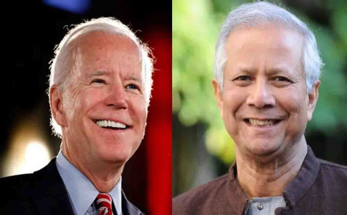 বাইডেনের সঙ্গে দ্বিপাক্ষিক বৈঠকে বসবেন ড. ইউনূস 