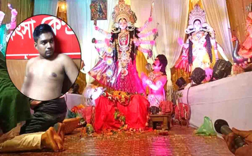 তাঁতিবাজারে পূজামণ্ডপে হামলা: ককটেল সদৃশ বস্তু নিক্ষেপ, আহত ৪ 